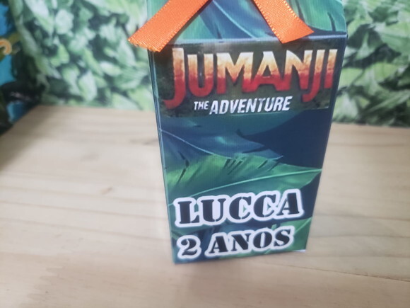Jumanji Caixa Milk Personalizada Pronta Entrega