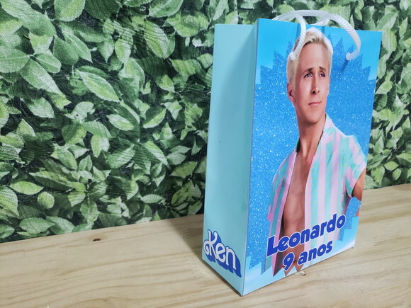 Ken Barbie Sacola Personalizada Pronta Entrega