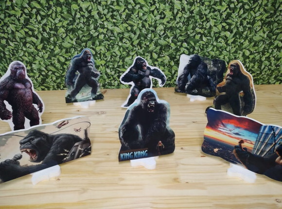 King Kong Kit de Mesa Displays 8 Peças Pronta Entrega