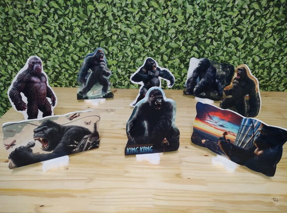 King Kong Kit de Mesa Displays 8 Peças Pronta Entrega
