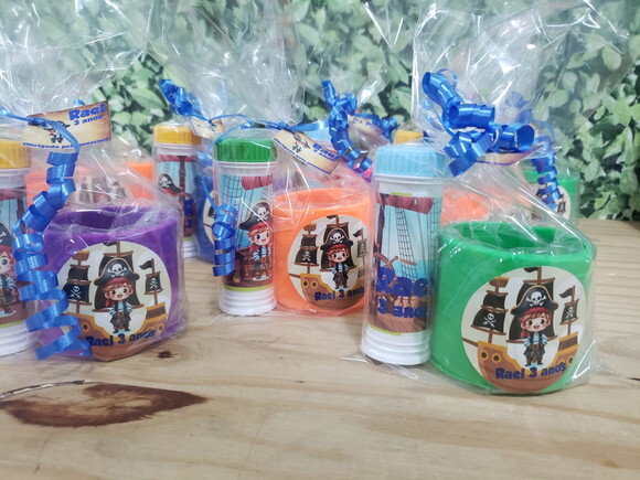Kit Lembrancinha Personalizada Pirata Pronta Entrega