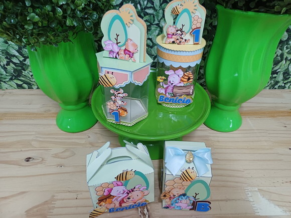 Kit Lembrancinhas Luxo Personalizadas Pooh