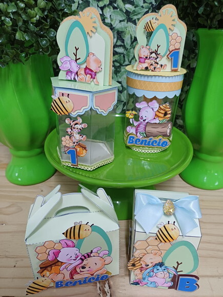 Kit Lembrancinhas Luxo Personalizadas Pooh