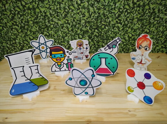 Laboratório de Ciências Kit de Mesa 10 Peças Pronta Entrega