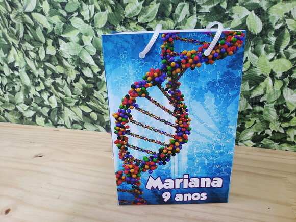 Laboratório Ciências Sacola Personalizada Pronta Entrega