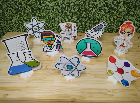 Laboratório de Ciências Kit de Mesa 10 Peças Pronta Entrega