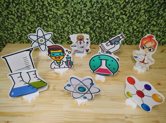 Laboratório de Ciências Kit de Mesa 10 Peças Pronta Entrega