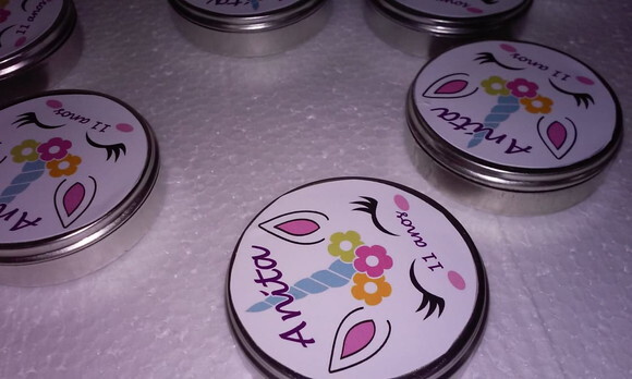 Latinhas Unicornio 30 Unid Personalizadas