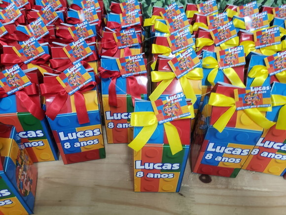 Lego Caixa Milk Personalizada Pronta Entrega