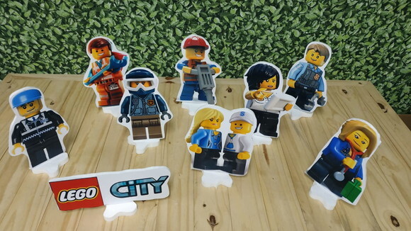 Lego City Kit de Mesa Tipo Displays 9 Peças Pronta Entrega