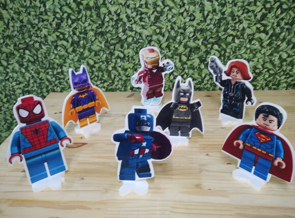 Lego Herois Kit de Mesa Displays 7 Peças Pronta Entrega
