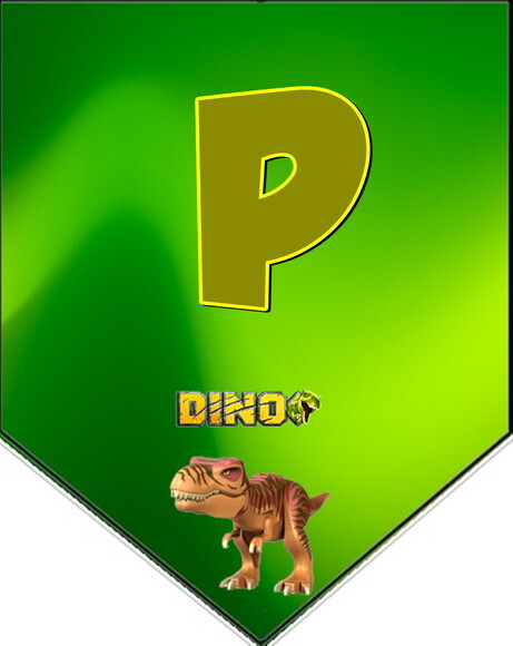 Lego Dinossauros Varal Personalizado Parabéns Mais Nome