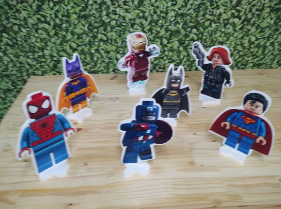 Lego Herois Kit de Mesa Displays 7 Peças Pronta Entrega