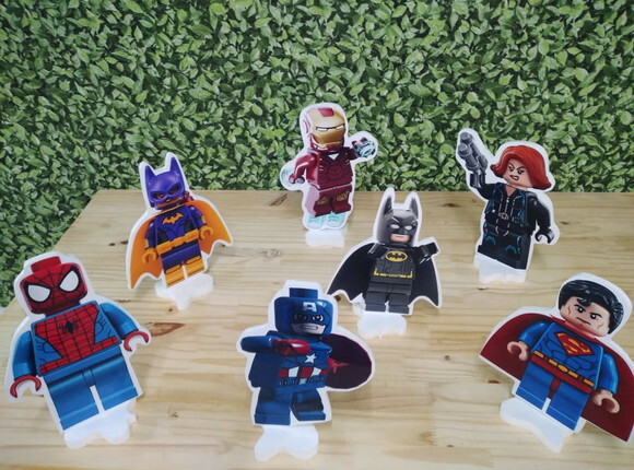 Lego Herois Kit de Mesa Displays 7 Peças Pronta Entrega