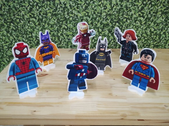 Lego Herois Kit de Mesa Displays 7 Peças Pronta Entrega