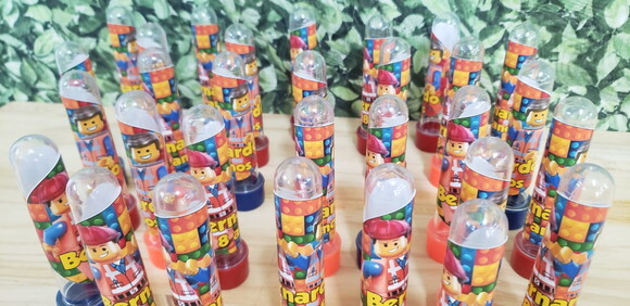 Lego Lembrancinhas Tubetes Personalizados Pronta Entrega