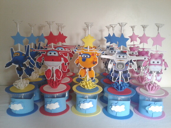 Lembrança e Centro Mesa Super Wings