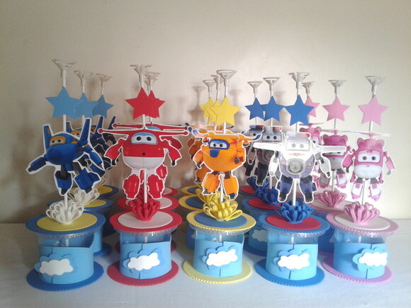 Lembrança e Centro Mesa Super Wings