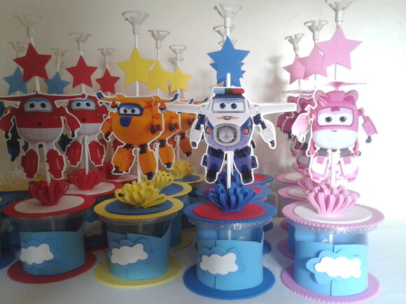 Lembrança e Centro Mesa Super Wings