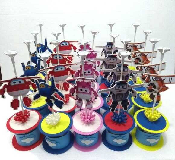 Lembrança e Centro Mesa Super Wings
