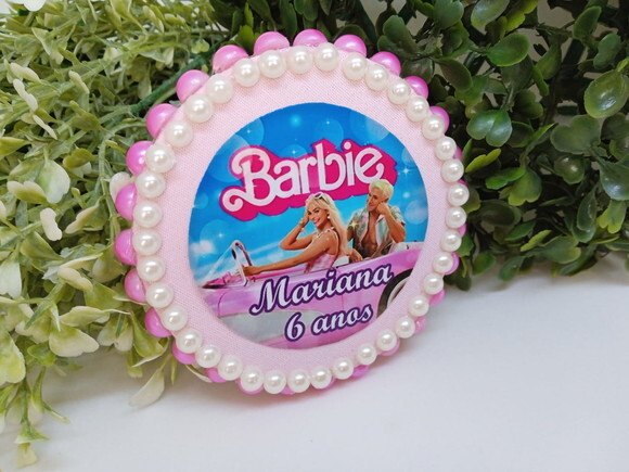 Lembrancinha Barbie Imã de Geladeira