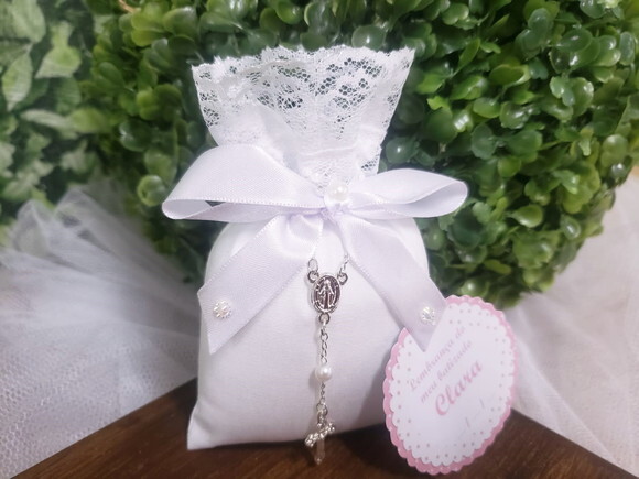 Lembrancinha Batizado Sachê Perfumado