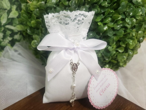 Lembrancinha Batizado Sachê Perfumado