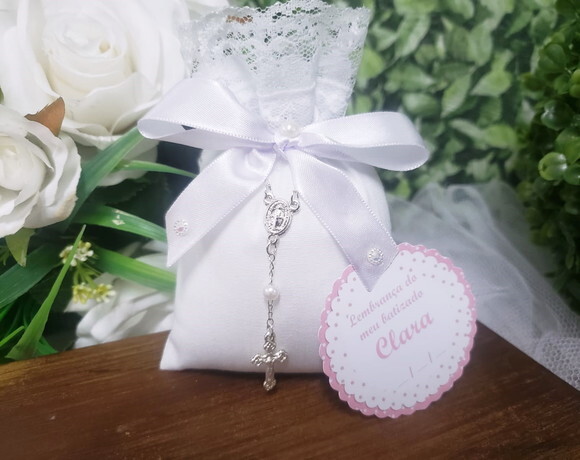 Lembrancinha Batizado Sachê Perfumado