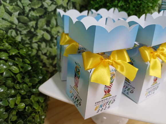 Lembrancinha Caixa Meia Bala Copa do Mundo