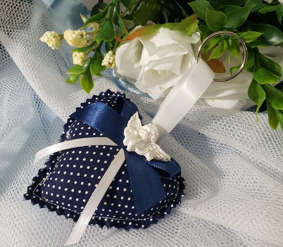 Lembrancinha Chaveiro Sachê Perfumado Marinho Poá