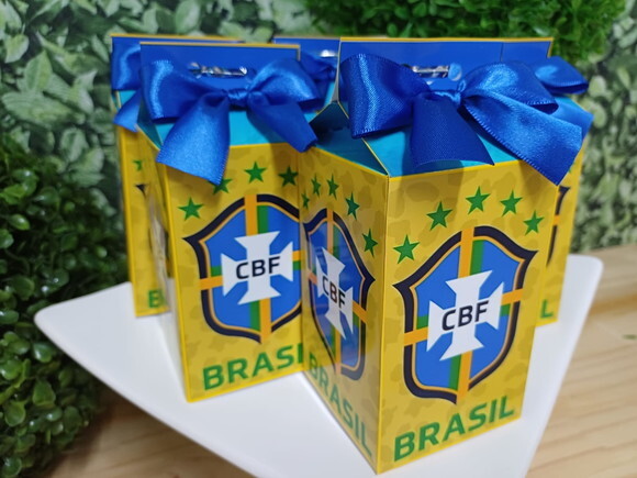 Lembrancinha Copa do Mundo Caixa Milk Personalizada