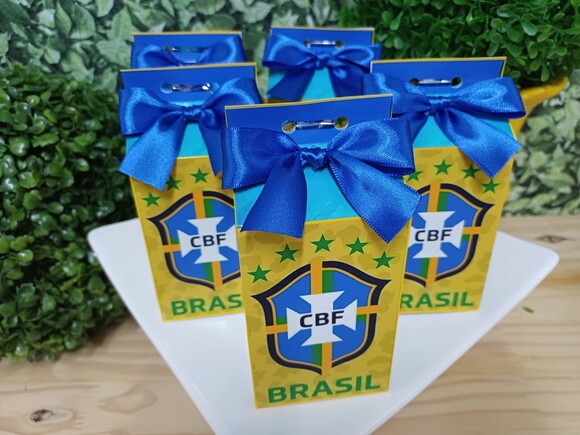 Lembrancinha Copa do Mundo Caixa Milk Personalizada