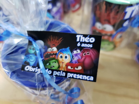 Lembrancinha Divertidamente Cofrinho Personalizado Embalado