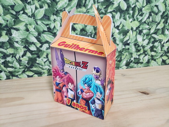 Lembrancinha Dragon Ball Z Caixa Maleta