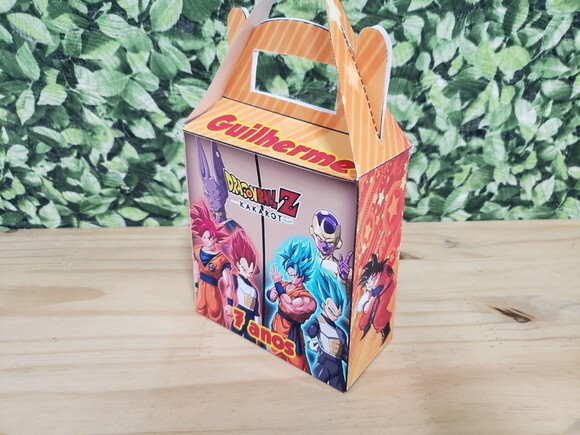 Lembrancinha Dragon Ball Z Caixa Maleta