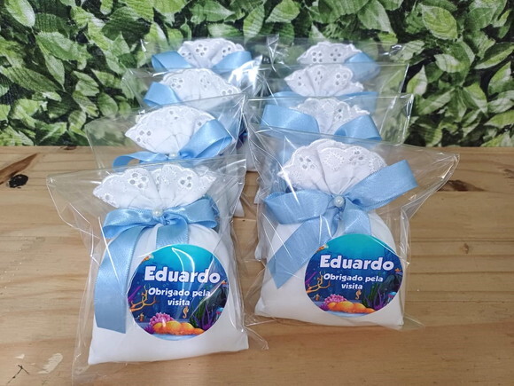 Lembrancinha Fundo do Mar Sachê Perfumado