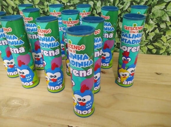 Lembrancinha Galinha Pintadinha Pega Varetas Personalizada