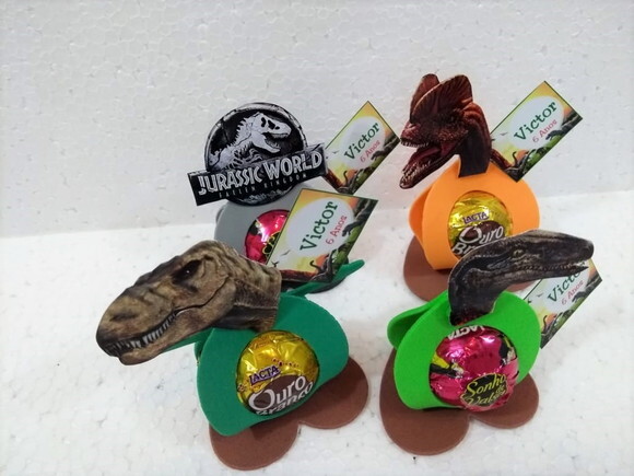 Lembrancinha Jurassic World Porta Bombom Personalizado