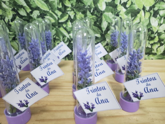 Lembrancinha Lavanda Tubetes com Personalização