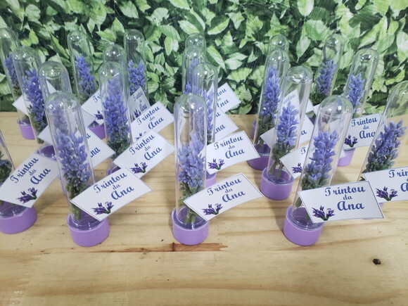 Lembrancinha Lavanda Tubetes com Personalização