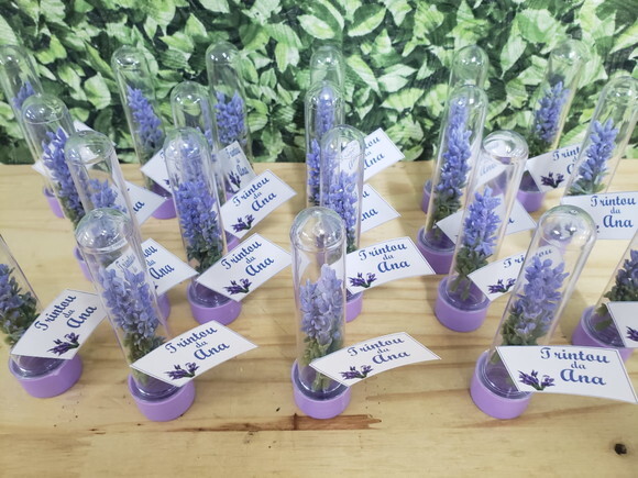 Lembrancinha Lavanda Tubetes com Personalização