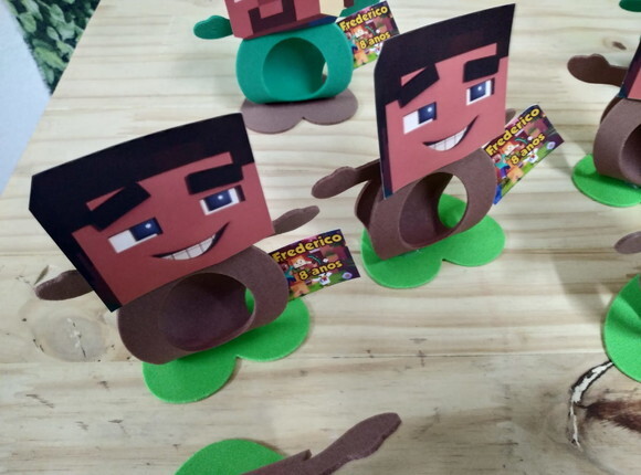 Lembrancinha Minecraft Porta Bombom