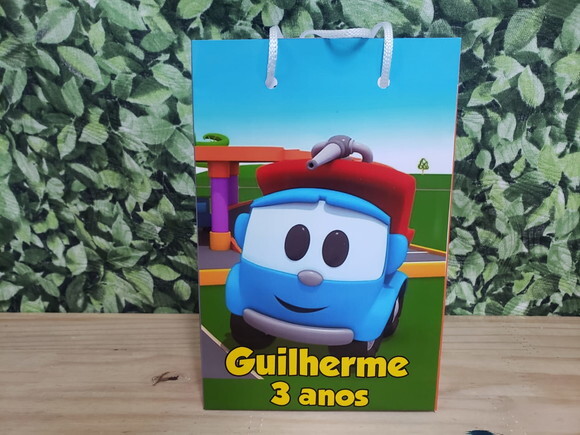 Leo Caminhão Sacola Personalizada Pronta Entrega