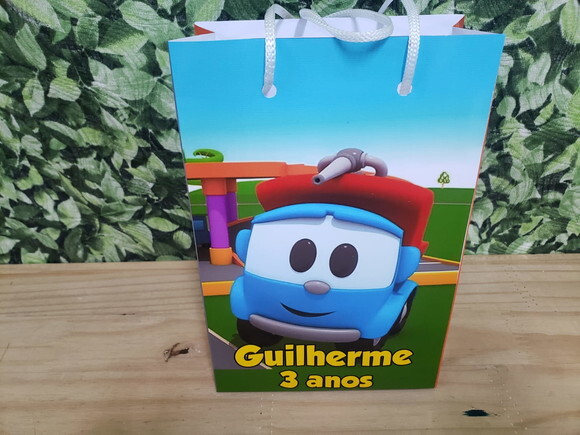 Leo Caminhão Sacola Personalizada Pronta Entrega