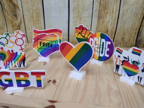 Lgbt Kit de Mesa 9 Peças Tipo Displays