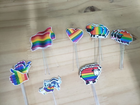 Lgbt Topper para Docinhos 36 Unidades Pronta Entrega