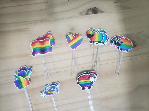 Lgbt Topper para Docinhos 36 Unidades Pronta Entrega