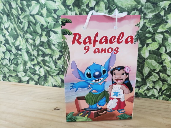 Lillo e Stitch Sacola Personalizada Pronta Entrega