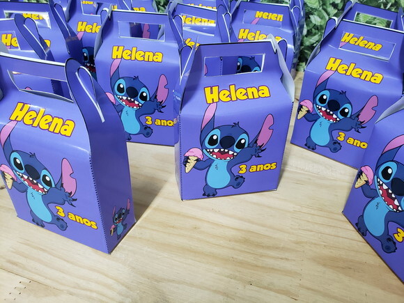 Lilo e Stitch Caixa Maleta Personalizada Pronta Entrega