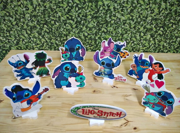 Lilo e Stitch Kit de Mesa Displays 9 Peças Pronta Entrega